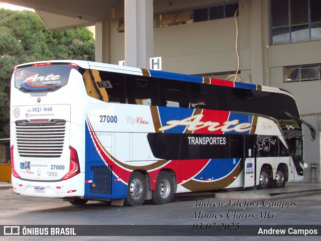 Arte Transportes e Turismo 27000 na cidade de Montes Claros, Minas Gerais, Brasil, por Andrew Campos. Número da foto: #13191071.