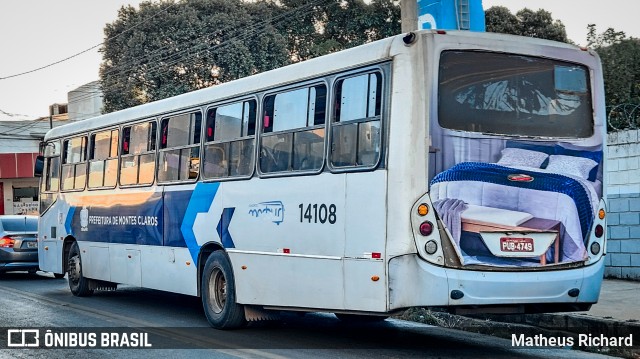 Solaris Transportes 14108 na cidade de Montes Claros, Minas Gerais, Brasil, por Matheus Richard. Número da foto: #13189865.