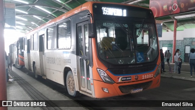 Auto Ônibus São João 25002 na cidade de Feira de Santana, Bahia, Brasil, por Emanuel Silva. Número da foto: #13190041.