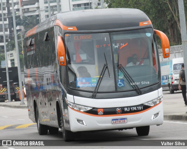 Viação Cidade do Aço RJ 174.191 na cidade de Rio de Janeiro, Rio de Janeiro, Brasil, por Valter Silva. Número da foto: #13190190.