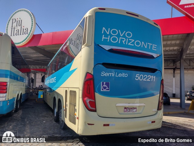 Viação Novo Horizonte 502211 na cidade de Estiva, Minas Gerais, Brasil, por Espedito de Brito Gomes. Número da foto: #13189749.