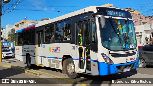 SOGIL - Sociedade de Ônibus Gigante Ltda. 175 na cidade de Gravataí, Rio Grande do Sul, Brasil, por Gabriel da Silva Ristow. Número da foto: #13190056.