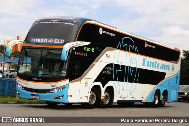 Emtram 5690 na cidade de São Paulo, São Paulo, Brasil, por Paulo Henrique Pereira Borges. Número da foto: #13191029.