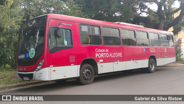 Trevo Transportes Coletivos 1223 na cidade de Porto Alegre, Rio Grande do Sul, Brasil, por Gabriel da Silva Ristow. Número da foto: #13190055.
