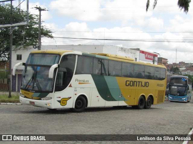 Empresa Gontijo de Transportes 14020 na cidade de Caruaru, Pernambuco, Brasil, por Lenilson da Silva Pessoa. Número da foto: #13190733.