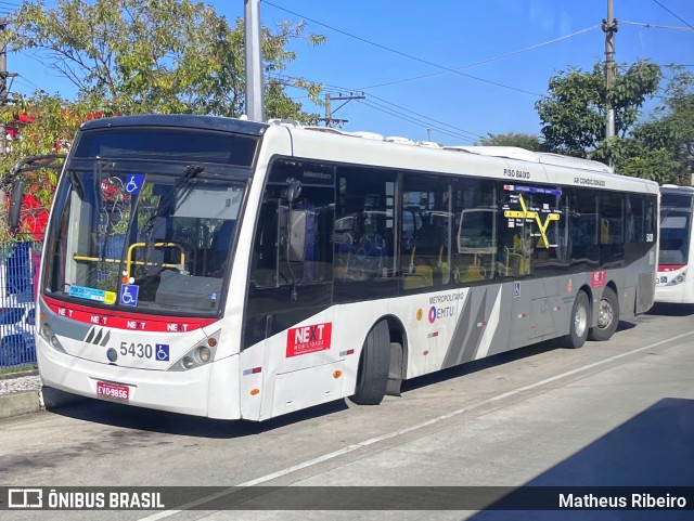 Next Mobilidade - ABC Sistema de Transporte 5430 na cidade de São Paulo, São Paulo, Brasil, por Matheus Ribeiro. Número da foto: #13191242.