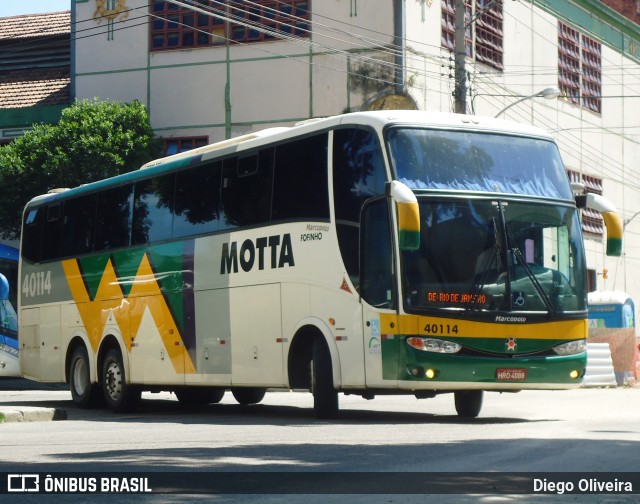 Viação Motta 40114 na cidade de Rio de Janeiro, Rio de Janeiro, Brasil, por Diego Oliveira. Número da foto: #13192288.