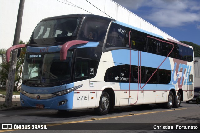 UTIL - União Transporte Interestadual de Luxo 13905 na cidade de Juiz de Fora, Minas Gerais, Brasil, por Christian  Fortunato. Número da foto: #13191628.