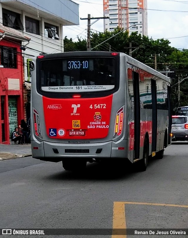 Allibus Transportes 4 5472 na cidade de São Paulo, São Paulo, Brasil, por Renan De Jesus Oliveira. Número da foto: #13191744.