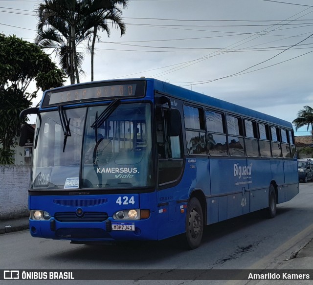 Biguaçu Transportes Coletivos Administração e Participação 424 na cidade de São José, Santa Catarina, Brasil, por Amarildo Kamers. Número da foto: #13192647.