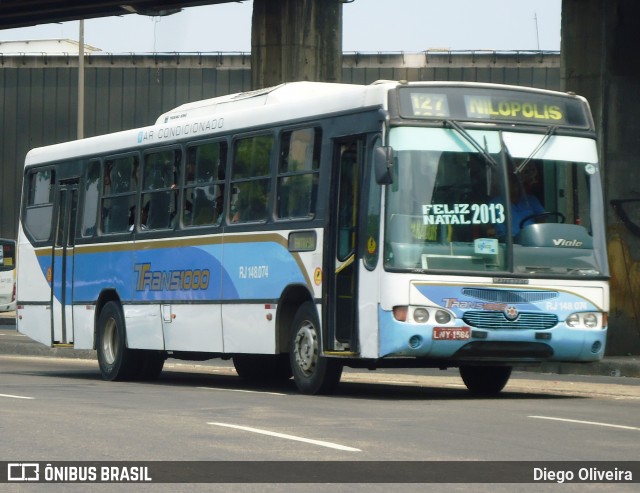 Trans1000 - Turismo Transmil RJ 148.074 na cidade de Rio de Janeiro, Rio de Janeiro, Brasil, por Diego Oliveira. Número da foto: #13192279.