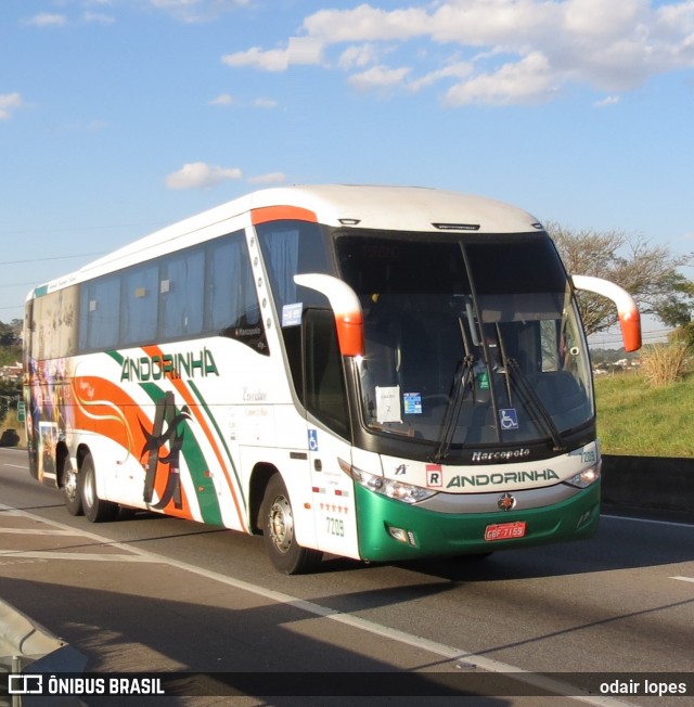 Empresa de Transportes Andorinha 7208 na cidade de Caçapava, São Paulo, Brasil, por odair lopes. Número da foto: #13193100.
