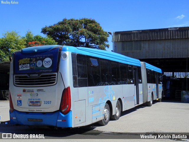 BRT Sorocaba Concessionária de Serviços Públicos SPE S/A 3207 na cidade de Sorocaba, São Paulo, Brasil, por Weslley Kelvin Batista. Número da foto: #13192056.
