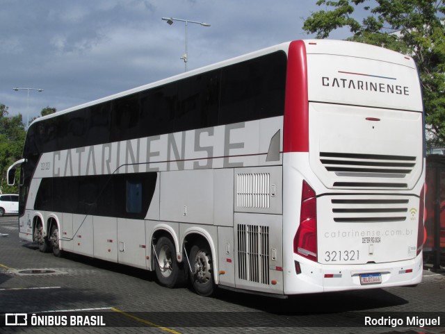 Auto Viação Catarinense 321321 na cidade de Rio de Janeiro, Rio de Janeiro, Brasil, por Rodrigo Miguel. Número da foto: #13192150.