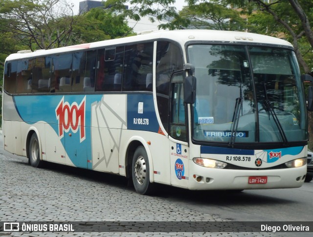Auto Viação 1001 RJ 108.578 na cidade de Nova Friburgo, Rio de Janeiro, Brasil, por Diego Oliveira. Número da foto: #13192402.