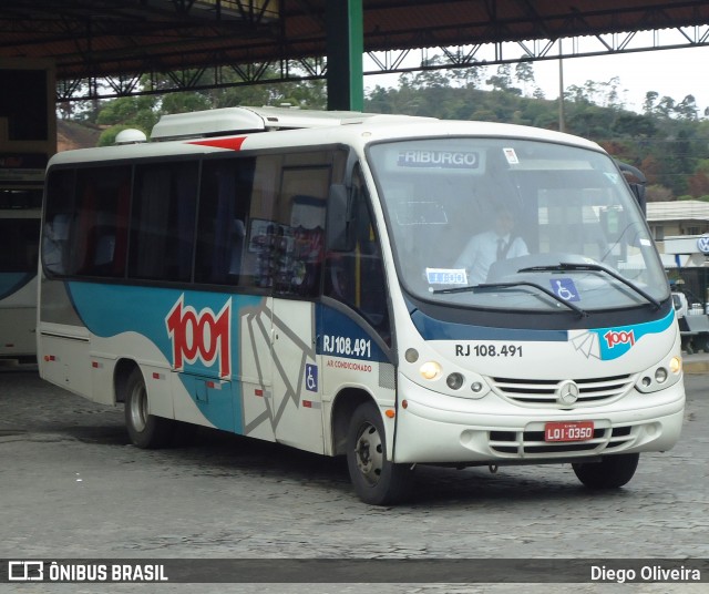 Auto Viação 1001 RJ 108.491 na cidade de Nova Friburgo, Rio de Janeiro, Brasil, por Diego Oliveira. Número da foto: #13192384.