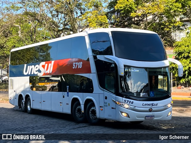 Unesul de Transportes 5718 na cidade de Lajeado, Rio Grande do Sul, Brasil, por Igor Scherner. Número da foto: #13191670.