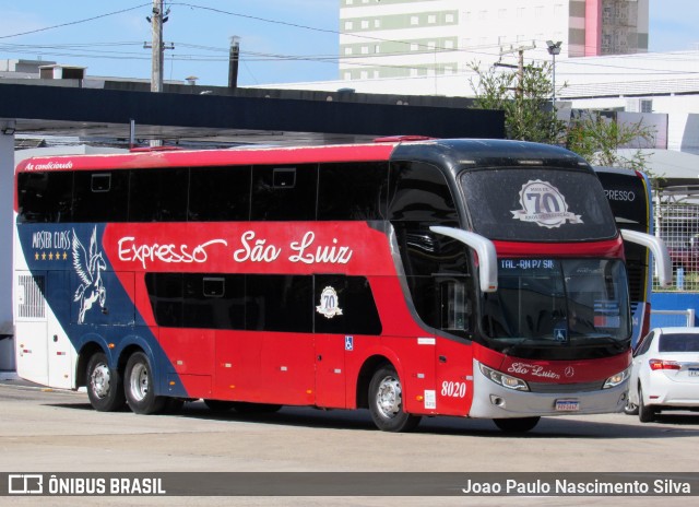Expresso São Luiz 8020 na cidade de Goiânia, Goiás, Brasil, por Joao Paulo Nascimento Silva. Número da foto: #13195700.