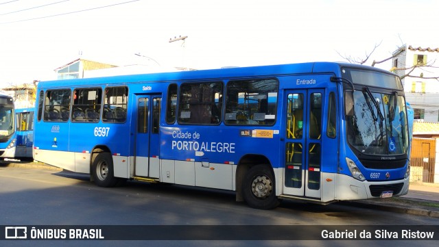 Nortran Transportes Coletivos 6597 na cidade de Porto Alegre, Rio Grande do Sul, Brasil, por Gabriel da Silva Ristow. Número da foto: #13193909.