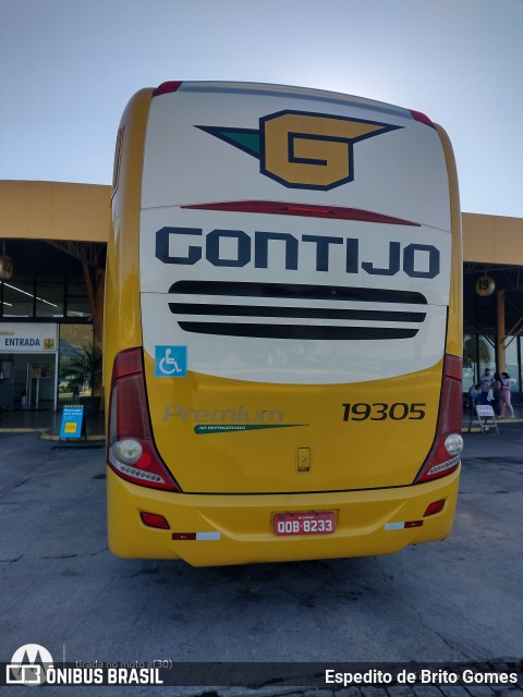Empresa Gontijo de Transportes 19305 na cidade de Perdões, Minas Gerais, Brasil, por Espedito de Brito Gomes. Número da foto: #13196683.