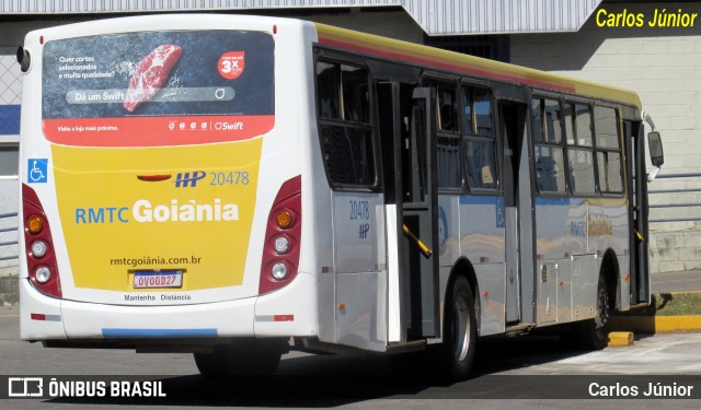 HP Transportes Coletivos 20478 na cidade de Goiânia, Goiás, Brasil, por Carlos Júnior. Número da foto: #13196201.