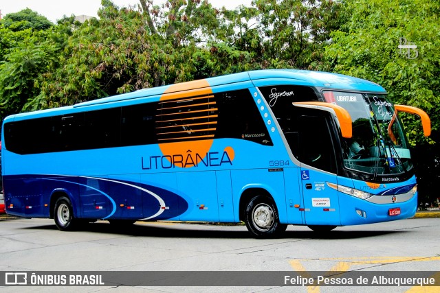 Litorânea Transportes Coletivos 5984 na cidade de São Paulo, São Paulo, Brasil, por Felipe Pessoa de Albuquerque. Número da foto: #13194829.