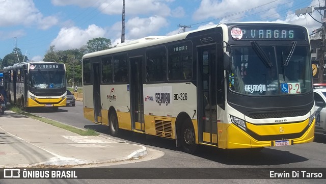 Belém Rio Transportes BD-326 na cidade de Belém, Pará, Brasil, por Erwin Di Tarso. Número da foto: #13195165.