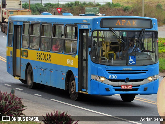 Enscon Viação 830 na cidade de João Monlevade, Minas Gerais, Brasil, por Adrian Sena. Número da foto: #13195001.