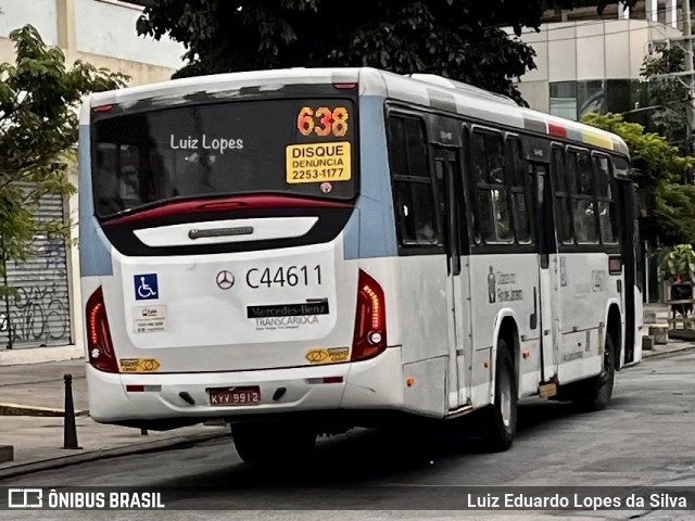 Auto Viação Três Amigos C44611 na cidade de Rio de Janeiro, Rio de Janeiro, Brasil, por Luiz Eduardo Lopes da Silva. Número da foto: #13195866.