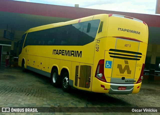 Viação Itapemirim 60713 na cidade de Leopoldina, Minas Gerais, Brasil, por Oscar Vinicius . Número da foto: #13196556.