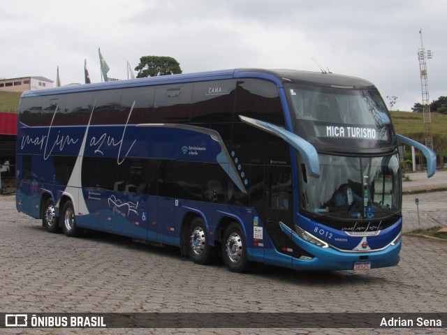 Marlim Azul Turismo 8012 na cidade de João Monlevade, Minas Gerais, Brasil, por Adrian Sena. Número da foto: #13194239.