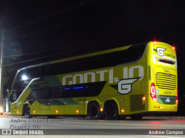 Empresa Gontijo de Transportes 23070 na cidade de Pirapora, Minas Gerais, Brasil, por Andrew Campos. Número da foto: #13195339.