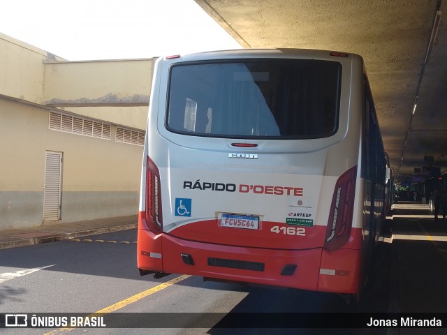Rápido D´Oeste 4162 na cidade de Ribeirão Preto, São Paulo, Brasil, por Jonas Miranda. Número da foto: #13195214.