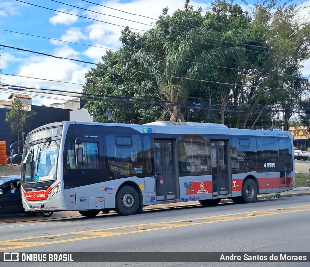 Express Transportes Urbanos Ltda 4 8980 na cidade de São Paulo, São Paulo, Brasil, por Andre Santos de Moraes. Número da foto: #13196220.