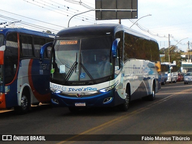 Silva's Rio Turismo e Fretamento 2031 na cidade de Três Corações, Minas Gerais, Brasil, por Fábio Mateus Tibúrcio. Número da foto: #13193786.