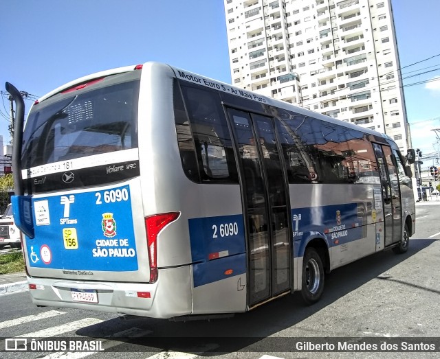 Transcooper > Norte Buss 2 6090 na cidade de São Paulo, São Paulo, Brasil, por Gilberto Mendes dos Santos. Número da foto: #13193694.