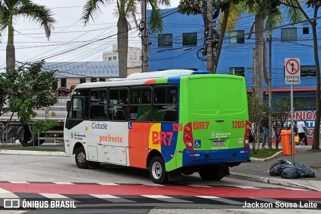 BR7 Mobilidade 1205 na cidade de São Bernardo do Campo, São Paulo, Brasil, por Jackson Sousa Leite. Número da foto: #13195385.