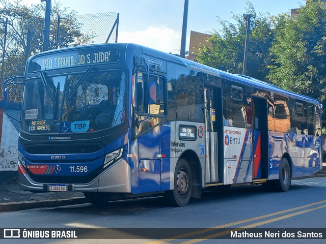 Viação Pirajuçara 11.596 na cidade de Taboão da Serra, São Paulo, Brasil, por Matheus Neri dos Santos. Número da foto: #13194418.