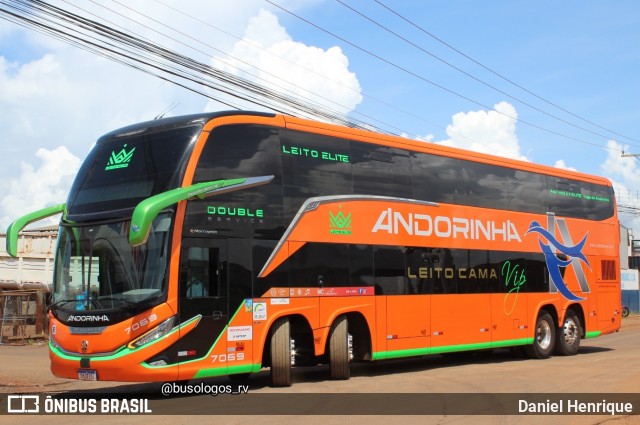 Empresa de Transportes Andorinha 7069 na cidade de Rio Verde, Goiás, Brasil, por Daniel Henrique. Número da foto: #13195082.
