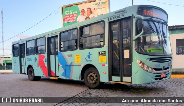 Aliança Transportes Urbanos 21346 na cidade de Fortaleza, Ceará, Brasil, por Adriano  Almeida dos Santos. Número da foto: #13194485.