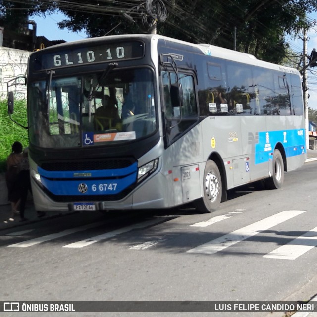 Transwolff Transportes e Turismo 6 6747 na cidade de São Paulo, São Paulo, Brasil, por LUIS FELIPE CANDIDO NERI. Número da foto: #13194827.