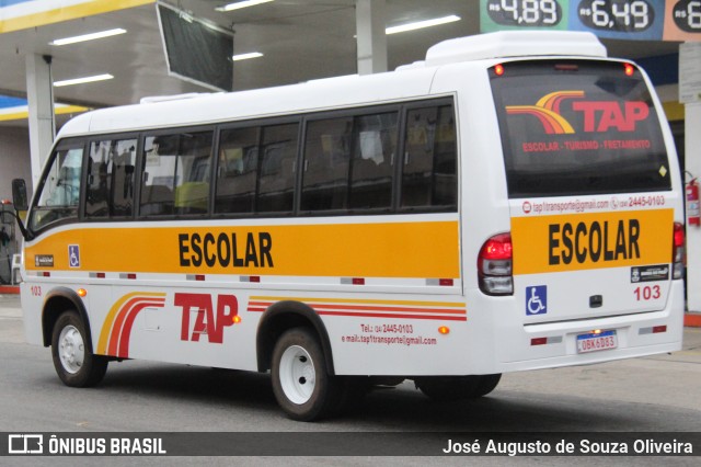 TAP Turismo e Fretamento 103 na cidade de Barra do Piraí, Rio de Janeiro, Brasil, por José Augusto de Souza Oliveira. Número da foto: #13194594.