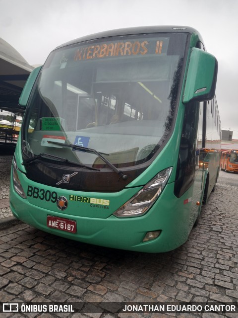 Transporte Coletivo Glória BB309 na cidade de Curitiba, Paraná, Brasil, por JONATHAN EDUARDO CANTOR. Número da foto: #13194104.