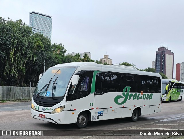 Viação Graciosa 11 na cidade de Curitiba, Paraná, Brasil, por Danilo Marcelo Silva. Número da foto: #13194768.