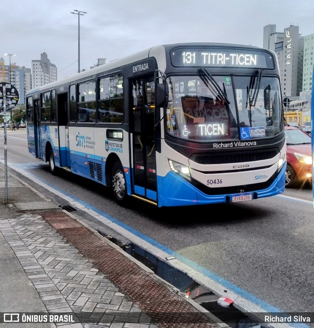 Transol Transportes Coletivos 50436 na cidade de Florianópolis, Santa Catarina, Brasil, por Richard Silva. Número da foto: #13194819.