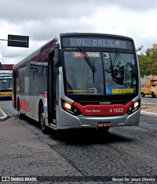 Himalaia Transportes > Ambiental Transportes Urbanos 4 1022 na cidade de São Paulo, São Paulo, Brasil, por Renan De Jesus Oliveira. Número da foto: #13195113.
