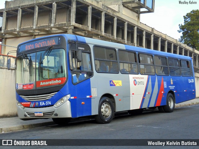 Expresso Amarelinho EA-374 na cidade de Sorocaba, São Paulo, Brasil, por Weslley Kelvin Batista. Número da foto: #13194396.