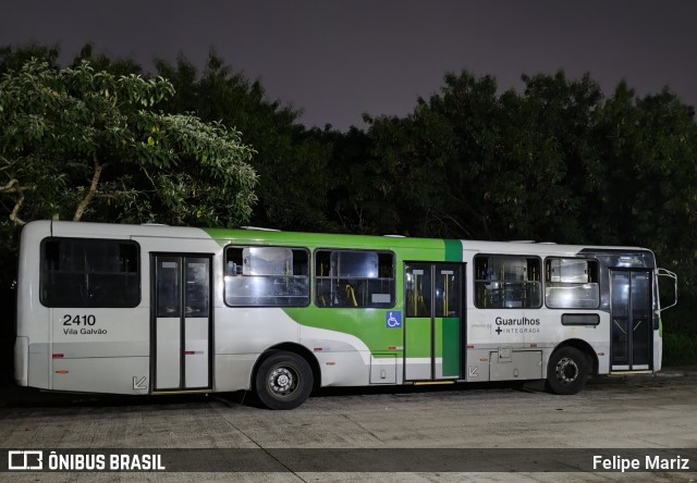 Empresa de Ônibus Vila Galvão 2410 na cidade de Guarulhos, São Paulo, Brasil, por Felipe Mariz. Número da foto: #13193770.