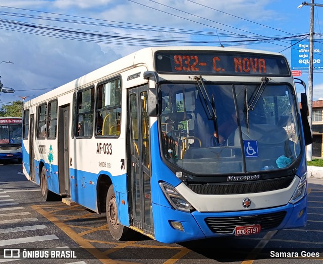 Viação Forte AF-033 na cidade de Belém, Pará, Brasil, por Samara Goes. Número da foto: #13196952.