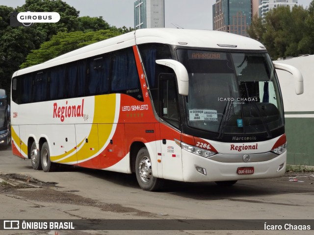 Viação Regional 2284 na cidade de Salvador, Bahia, Brasil, por Ícaro Chagas. Número da foto: #13195718.